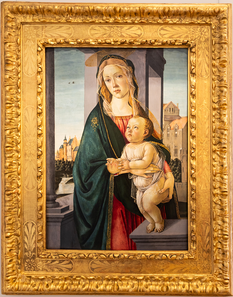 Madonna and Child by Sandro Botticelli ca 1490   tempera on pa Print