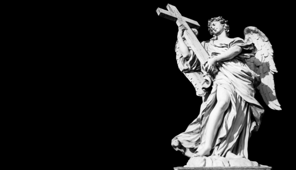 Catholic angel with cross by Paolo Modena