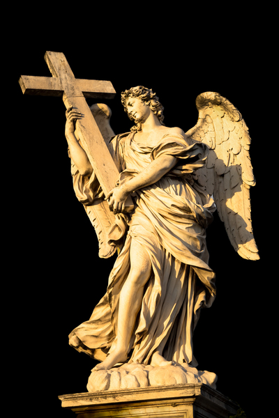 Catholic angel with cross by Paolo Modena