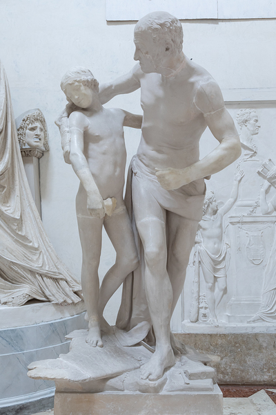 Dedalo e Icaro - Daedalus and Icarus - by sculptor Antonio Canov Print