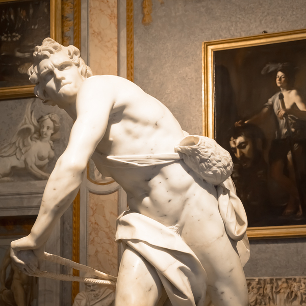 Gian Lorenzo Bernini masterpiece - David - dated 1624 - Rome - Italy by Paolo Modena