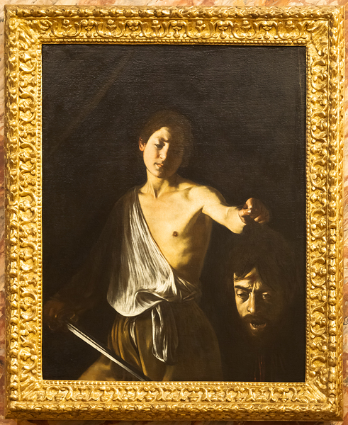 Rome Italy - David with the head of Goliath by Caravaggio Gal Print