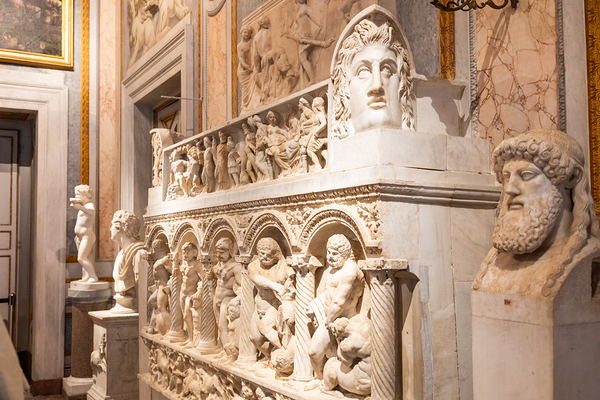 Rome Italy - interior of Galleria Borghese museum nobody by Paolo Modena