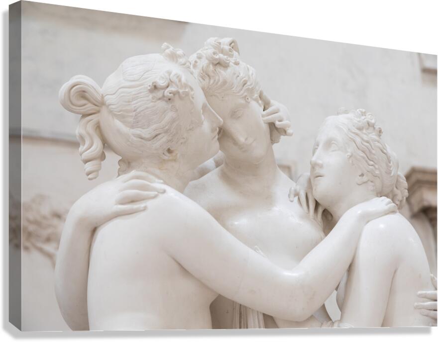 Possagno Italy - The Three Graces by Antonio Canova symbol of  Canvas Print