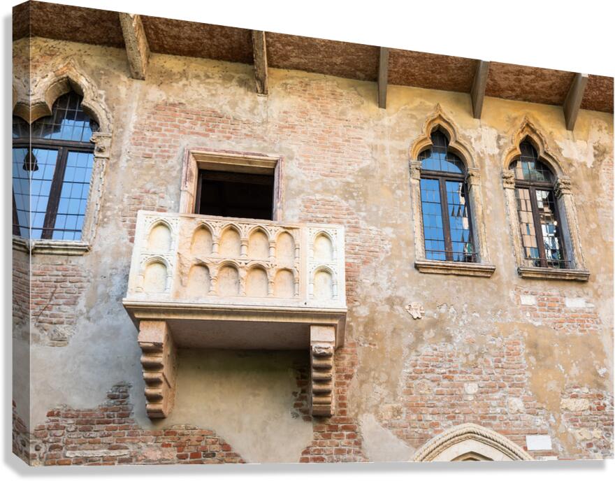 Verona Italy   30 April 2024. The famous Romeo and Juliet balco Canvas Print