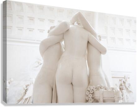 Possagno Italy - The Three Graces by Antonio Canova symbol of  Canvas Print