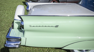 1957 Green Ford Fairlane Skyliner Convertible X1 1
