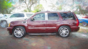 2008 Maroon Cadillac Escalade ESV Platinum X1 6