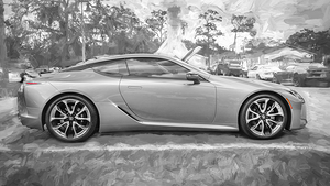 2024 Silver Lexus LC500 Supercar X1 4