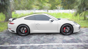 2019 White Porsche 911 Carrera X1 5