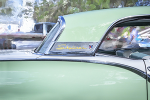 1957 Green Ford Fairlane Skyliner Convertible X1 10