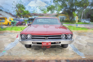 1969 Red Chevrolet El Camino SS 396 X105