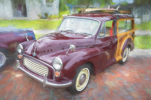 1969 Burgundy Morris Minor Traveller X100