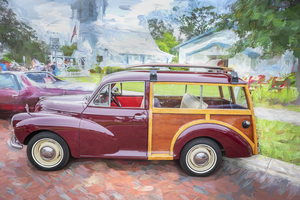 1969 Burgundy Morris Minor Traveller X104