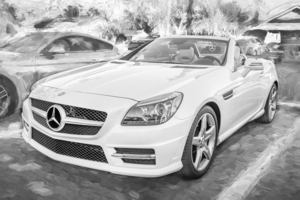 2014 White Mercedes Benz Slk 350 Convertible X 7