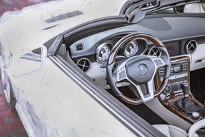 2014 White Mercedes Benz Slk 350 Convertible X 18