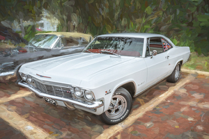 1965 White Chevrolet Impala SS 396 X 11