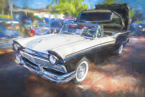 1957 BW Ford Fairlane Skyliner Convertible X 1