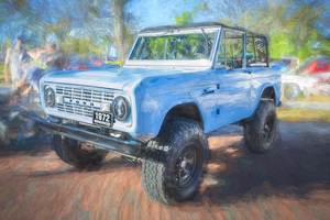1972 Wind Blue Ford Bronco X1 2