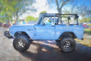 1972 Wind Blue Ford Bronco X1 5