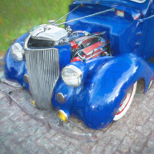 1934 Blue 5 Window Ford Rumble Seat Coupe X1 3