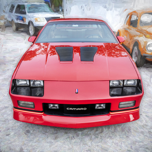 1988 Red Chevrolet Camaro IROC-Z X 4