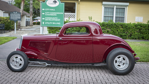 1934 Burgundy Ford Hot Rod X 7