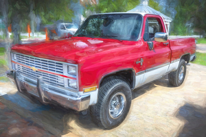 1984 Red Chevrolet C10 Silverado Pick Up Truck X 11