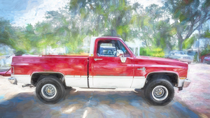 1984 Red Chevrolet C10 Silverado Pick Up Truck X 15