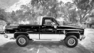 1984 Black Chevrolet C10 Silverado Pick Up Truck X 6