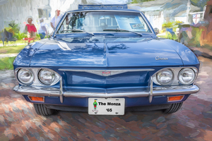 1965 Blue Chevrolet Corvair Monza X 1
