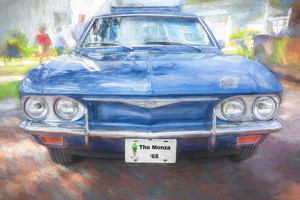 1965 Blue Chevrolet Corvair Monza X 5