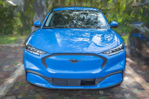 2022 Blue Ford Mustang Mach E Crossover X164 1