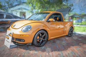 2002 Orange Volkswagen Beetle UTE X 3