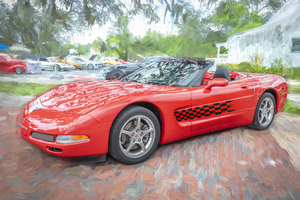 2000 Red Chevrolet Corvette C5 X 5