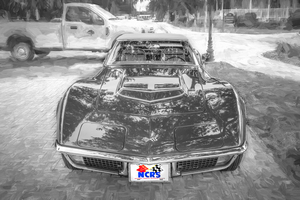 1970 Red C3 Corvette LT1 Convertible x2 2