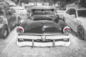 1953 Red Ford Customline Sedan X 9