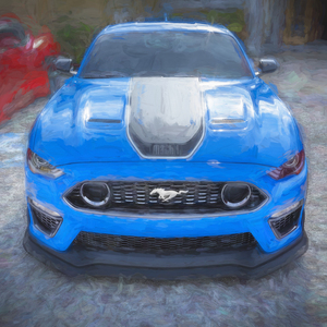 2021 Ford Mustang Mach 1 Grabber Blue X 4