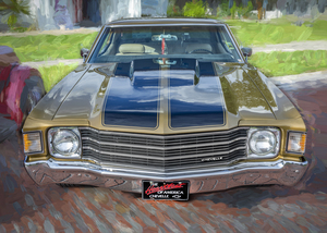 1972 Golden Brown Chevy Chevelle SS 350 X 3