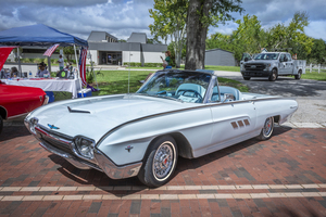 1963 Blue Ford Thunderbird Convertible X 3