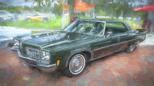 1972 Dark Green Oldsmobile 98 Hardtop X 1