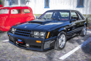 1982 Black Ford Mustang GT 5.0 Hatchback X 2