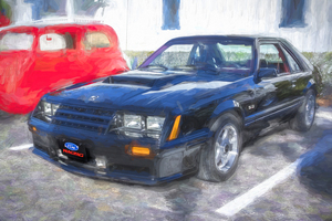 1982 Black Ford Mustang GT 5.0 Hatchback X 5