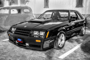 1982 Black Ford Mustang GT 5.0 Hatchback X 4
