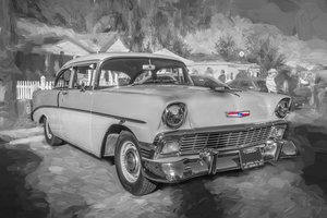 1956 Green Chevrolet Bel Air X 2