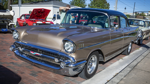 1957 Brown Chevrolet Bel Air 4 door Sedan X 3