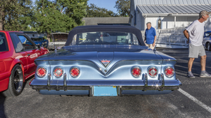1961 Blue Chevrolet Impala SS Convertible X 2