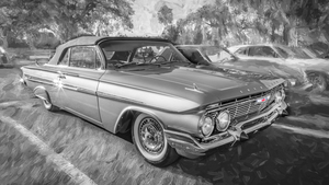 1961 Blue Chevrolet Impala SS Convertible X 18