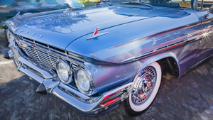 1961 Blue Chevrolet Impala SS Convertible X 14