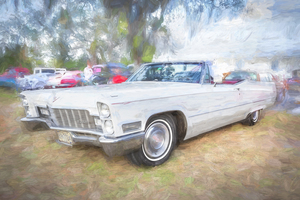 1968 White Cadillac Deville Convertible X103